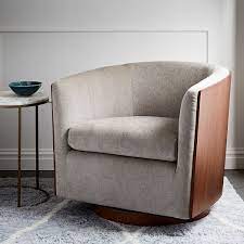 Our living room update west elm $2 000 giveaway. Luther Swivel Chair
