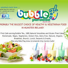 Not only can you be assured of the ingredients, but it can also give you the opportunity to enjoy every sip. Bubble Tea Paradise Healthy Cafe Now Closed Vegetarian Vegan Restaurant In Patrick Street