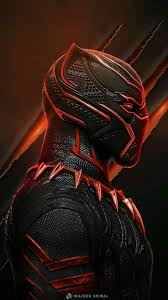 Black Panther In Red Black Panther Marvel Black Panther Art Panther Art