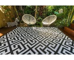 Look for an rv patio mat with little loops on the corners where you can put some stakes to hold it down (so you can enjoy. Luxe Black White 200x270cm Outdoor Indoor Plastic Rug Mat Reversible Waterproof Outdoor Plastic Rug Large Outdoor Rugs Waterproof Outdoor Rugs