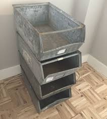 Vintage Ijzeren Bakken Opberg Speelgoed Vintage Meubilair