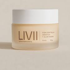 Conoce nuestra crema hidratante Livii! 😍 Diseñada para cuidar y recuperar  el brillo de tu piel con la combinación de: 🌿 Centella Asiática que repara  y fortalece 💧 Aloe Vera que calma