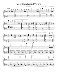 Itsy bitsy spider piano notes with letter names. Happy Birthday Sad Version Piano Sheet Music For Piano Solo Musescore Com