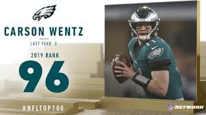 Transaction, fine, and suspension data since 2015. 96 Carson Wentz Qb Eagles Top 100 Players Of 2019 Nfl Youtube