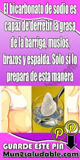 El Bicarbonato De Sodio Es Capaz De Derretir La Grasa De La Barriga Muslos Brazos Y Espalda Solo Coconut Health Benefits Health Tips Health Info