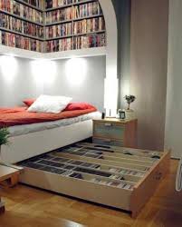 A great read for book lovers: 25 Smart Storage Ideas For Tiny Bedrooms Shelterness
