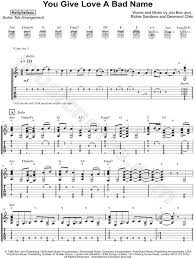 Asked the band to come up with another song that would break them on the radio. Susierzinti Maisyti Suradamas You Give Love A Bad Name Chords Yenanchen Com