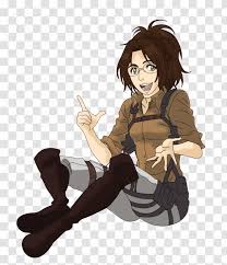 Eren side view full body : Hange Zoe Eren Yeager Attack On Titan Tree Body Painting Transparent Png