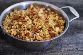 Remove foil and bake until crispy edges form, about 10 to 20 minutes longer. The Bitten Word Thanksgiving 2013 Extra Crispy Skillet Stuffing
