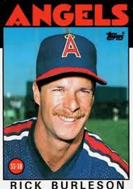 1986 Los Angeles Angels Last Game Lineup