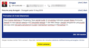 Apabila kamu tidak bisa input resi, simak solusinya di sini. Contoh Kalimat Mempromosikan Diri Dalam Melamar Pekerjaan Untuk Fresh Graduate Pasti Lolos