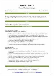 Administrative assistant resume sample assists in entering required information easily. General Assistant Resume Samples Qwikresume