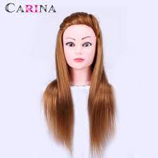 Promotions Hair Training Head 22 Real 50 Human Hair Cosmetology Hairdressing Training Mannequin Doll Head Hair Mannequin Natural Hair Styles Mannequin Heads