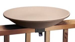 This heated birdbath for a deck comes with the hardware you need to get started right away. Heated Bird Baths And De Icers The Backyard Naturalist
