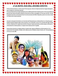 Esta celebracin, cada 27 de mayo, promueve el reconocimiento y respeto por nuestros idiomas nativos. Genios 2b Sr Feliz Dia Del Idioma Nativo Costa Sierra Facebook