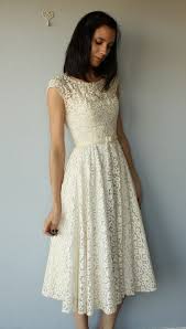 1950s Party Dress 50s Dress Ivory Cutwork Lace Dress Etsy Beautiful Dresses Lace Dress 1950s Party Dresses