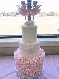 Cake For A Baby Shower For Twin Girls Sugarandspicecustomcakery Sugarandspice Twins Cake 1st Birthday Cake For Girls Twin Baby Shower Cake
