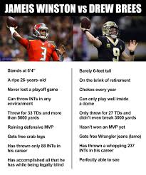 If you run into a saints fan or a chiefs fan today, you might want to give them some space. Nfl Memes On Twitter I Don T Know How You Start Brees Over Jameis If You Re New Orleans Just Look At The Facts