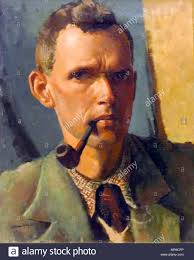 Self Portrait, 1941 by William Dring, (1904-1990). Oil