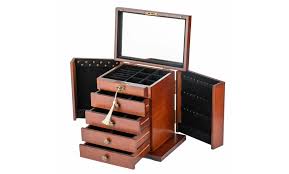 This is a great place to start. Extra Large Wooden Jewelry Case Cabinet Armoire Ring Necklace Gift Storage Box Groupon