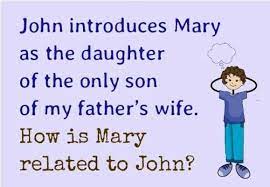 Then you probably can't resist the mystery of a good puzzle. Relation Puzzle How Is Mary Related To John Tricky Riddles With Answers Funny Jokes For Kids Tricky Riddles