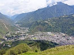 Avenida de las amazonas, baños de agua santa, tungurahua. Banos Wikipedia