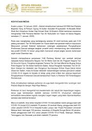 Kementerian pendidikan malaysia (kpm) memuktamadkan untuk membatalkan pentaksiran tingkatan tiga (pt3) bagi tahun 2021. Agong Has Consented To A Declaration Of Emergency Until 1 August 2021 Malaysia