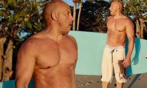 Vin diesel brought bloodshot to the big screen in march 2020. Vin Diesel 52 Displays His Hunky Shirtless Physique As He Poses Up On The Beach Daily Mail Online