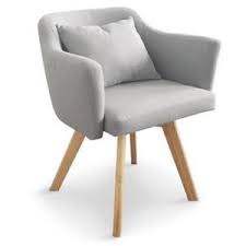 Chaise Fauteuil Scandinave Gybson Tissu Gris Clair Fauteuil Scandinave Chaise Fauteuil Fauteuil Beige