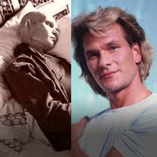 He didn't look like Patrick Swayze anymore. He looked like an old, skinny  man. Very different to the Hollywood heartthrob.