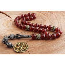 Video zdikir tasbih, tahmid, tahlil dan takbir. Red Agate Stone Tasbih With Kazaz Imame Boutique Ottoman Exclusive
