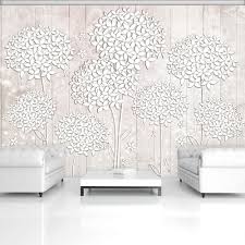 Poster Tapete Fototapete Wandbild Weiss Creme Blumen Holz Natur Kunst 3502 P8 Home Wall Art Wall Design Home Decor