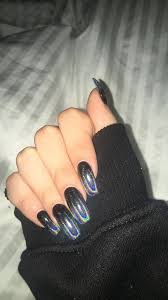Acrylic Black And Gray Nails 8 Aristocratic Summer Acrylic Nails Art Glitter 2019 For You Have A Look Chromenails Halo Nails Holographic Nails Holographic Nails Acrylic
