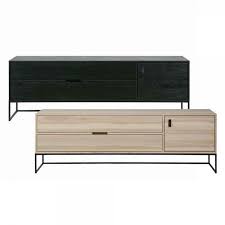 Tv Kommode Sera Holz Metall Schwarz Natur Tv Kommode Tv Mobel Schwarz Tv Mobel
