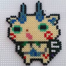 Komasan Yo Kai Watch Hama Beads By Brievdk Yokai Watch Perles Hama Point De Croix