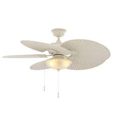 Hampton Bay Havana 48 In Indoor Outdoor Vintage White Ceiling Fan With Light Kit 51327 The Home Depot Ceiling Fan White Ceiling Fan Ceiling Fan With Light