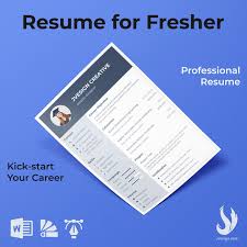 Customize your resume for each section and we'll. Professional Resume Template For Freshers Jvesign