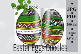Check out these free fonts for coloring that you can use in mockofun. Easter Eggs Doodles Coloring Book Pdf Graphic By Sunnycoloring Creative Fabrica