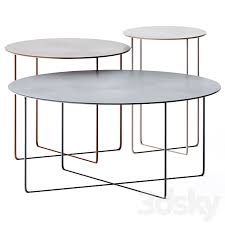 Opt for the prism round black metal coffee table. 3d Models Table Metal Round Coffee Table Junsei By Amura