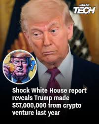 The president's earnings have been released to the public 👀