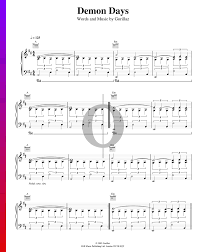 Klaviernoten kostenlos zum ausdrucken , 5.7 out of. Demon Days Noten Klavier Gesang Gitarre Pdf Download Streamen Oktav