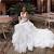 Deep V A Line Wedding Dress