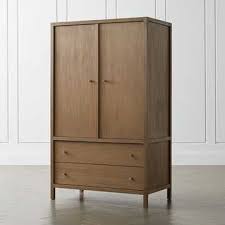 Keane Driftwood Solid Wood Armoire Crate And Barrel Solid Wood Armoire Wood Armoire Solid Wood Wardrobes