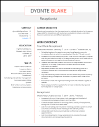 That is why your receptionist resume should follow a clear format and highlight relevant achievements, experiences, qualities, qualifications, volunteer work and interests. 5 Receptionist Resume Examples For 2021