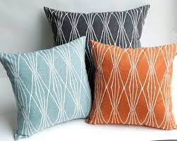 Mid Century Modern Throw Pillows Mid Century Modern Pillow Etsy Modern Throw Pillows Aqua Pillows Orange Throw Pillows