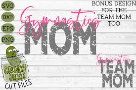 Download Gymnastics Mom Bonus Team Gymnast Mom Sports Svg Cut File Crunchy Pickle Svg Cut Files SVG, PNG, EPS, DXF File