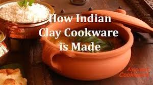 Ancient cookware clay curry pot, small, 7 inch. Indian Clay Curry Pot Ancient Cookware