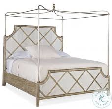 Keane driftwood wood canopy bed. Sanctuary Light Wood Diamont Canopy Cal King Panel Bed From Hooker Coleman Furniture