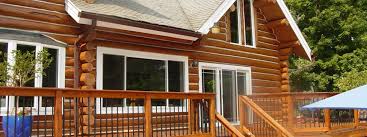 Chemical stripping a log home refers to the use of finish removers used in conjunction with a pressure washer. Log Home Maintenance Restoration Pressure Washing Glass Blast Md Va