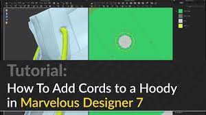 Marvelous Designer Tutorial How To Add Cords To A Hoody Marvelous Designer Tutorial Design